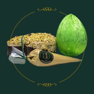 Colomba al Pistacchio 900g + Sac &agrave; Poche 300 g + Uovo al Latte Stagnolato 250g